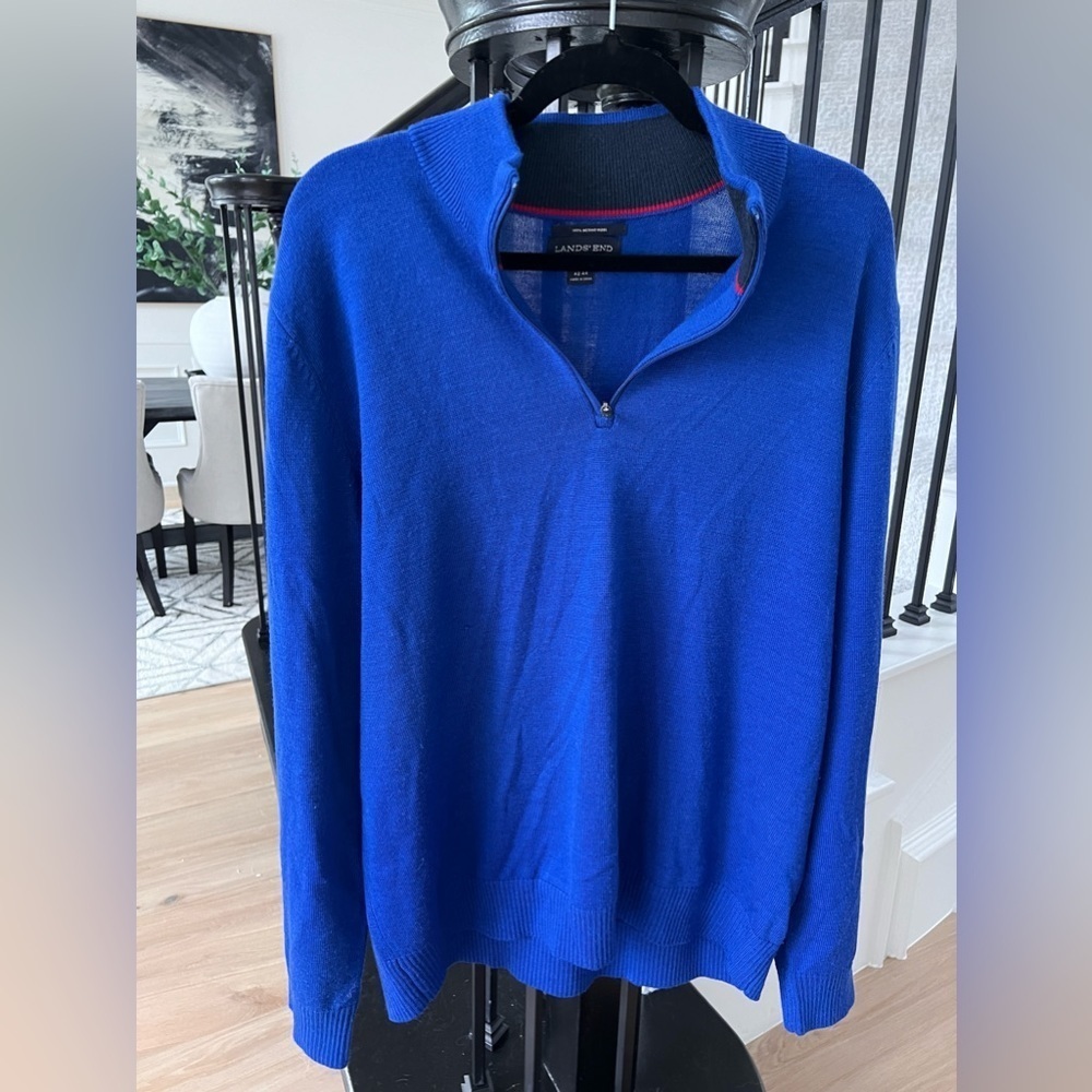 Lands End Men’s 100% Wool Pullover